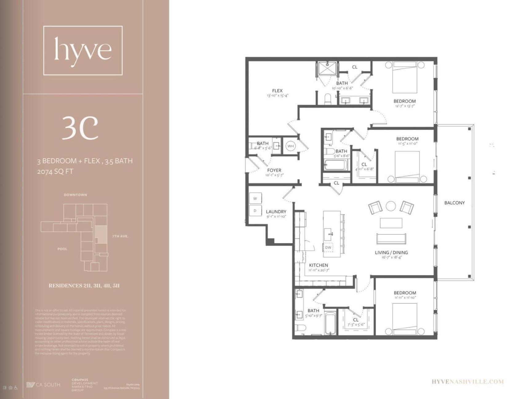 Hyve - Mahogany - Walk To Broadway Holiday home Nashville