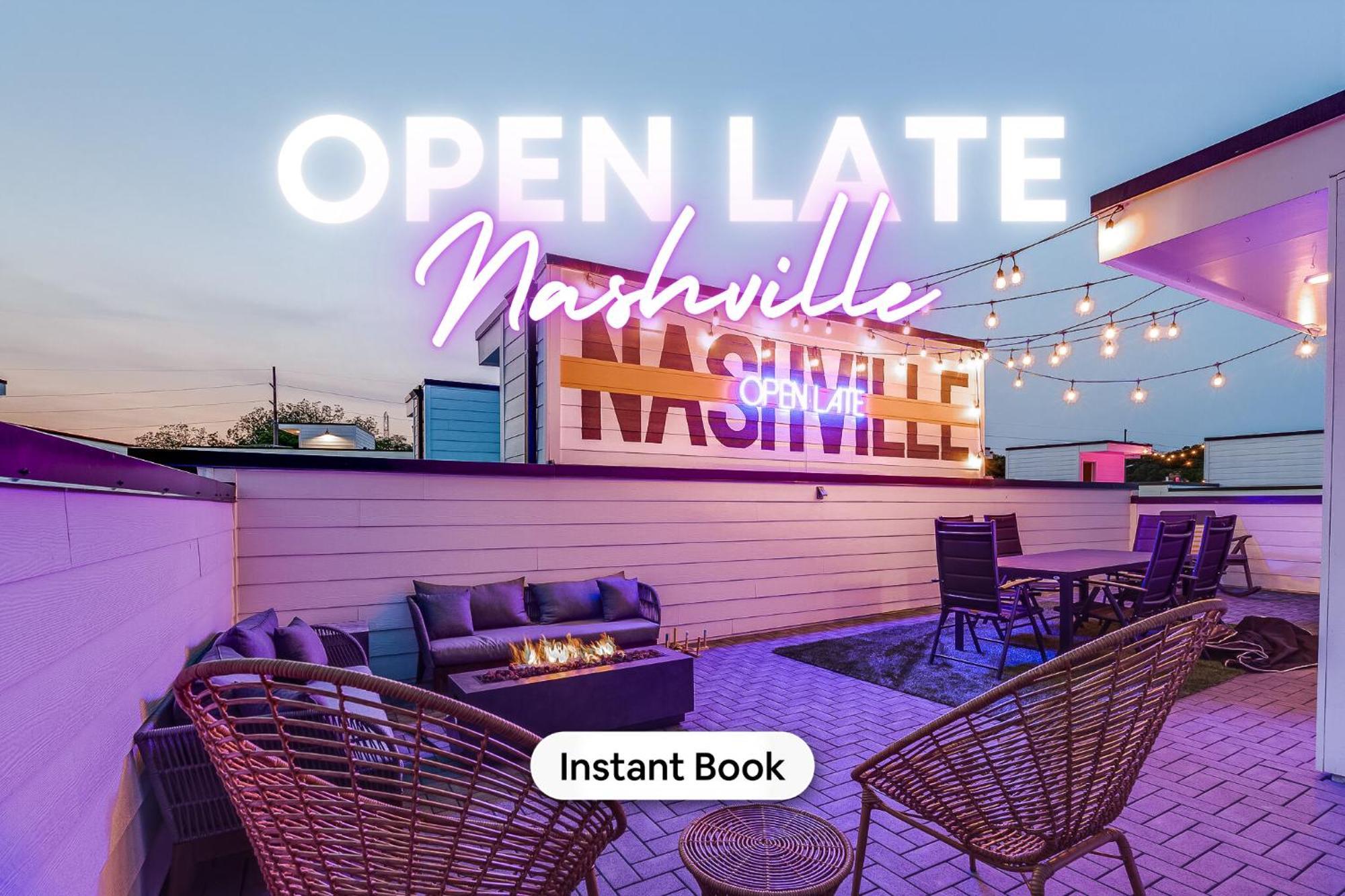 Open Late Nash Rooftop Views Near Downtown *